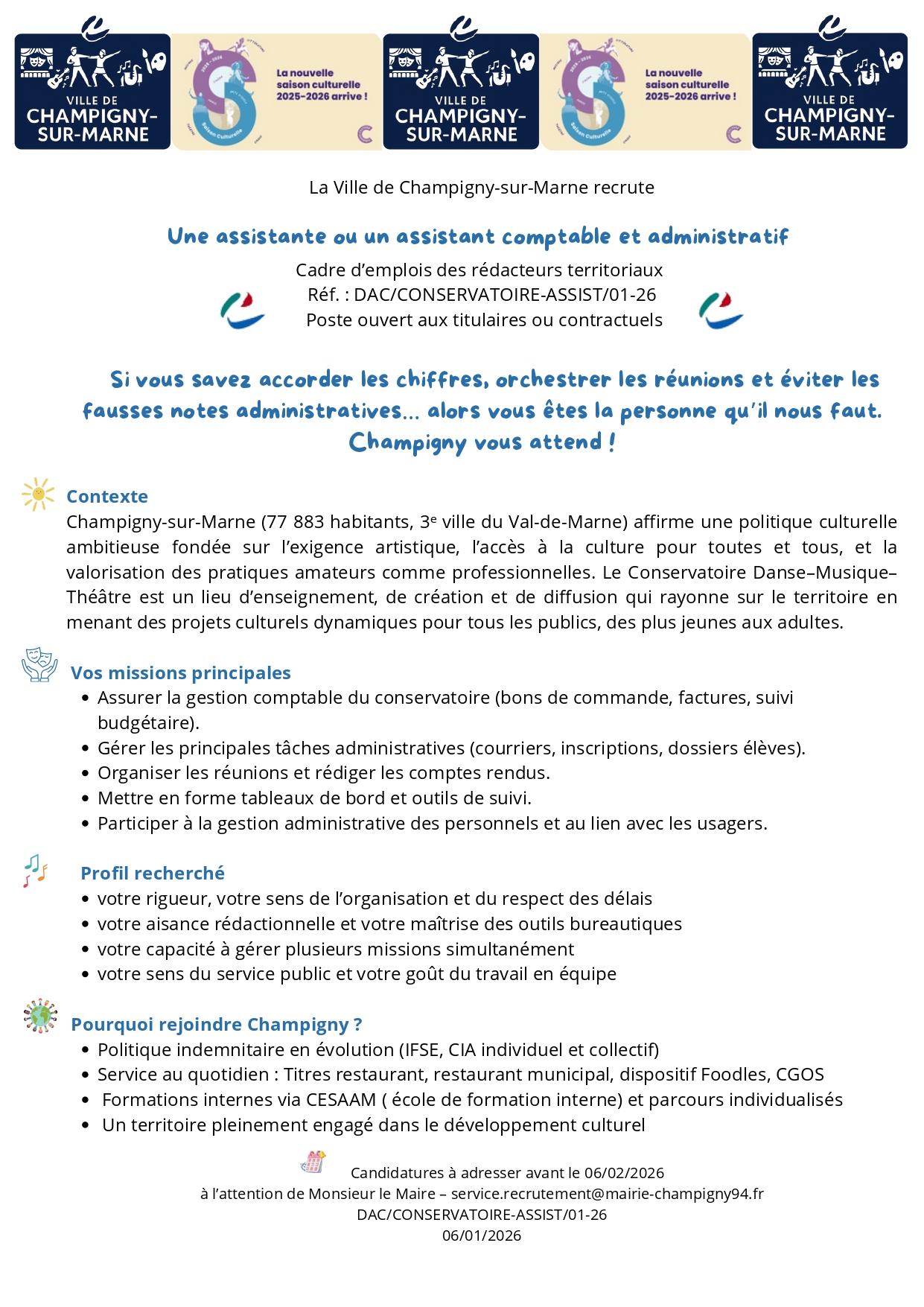 Une assistante ou un assistant comptable et administratif