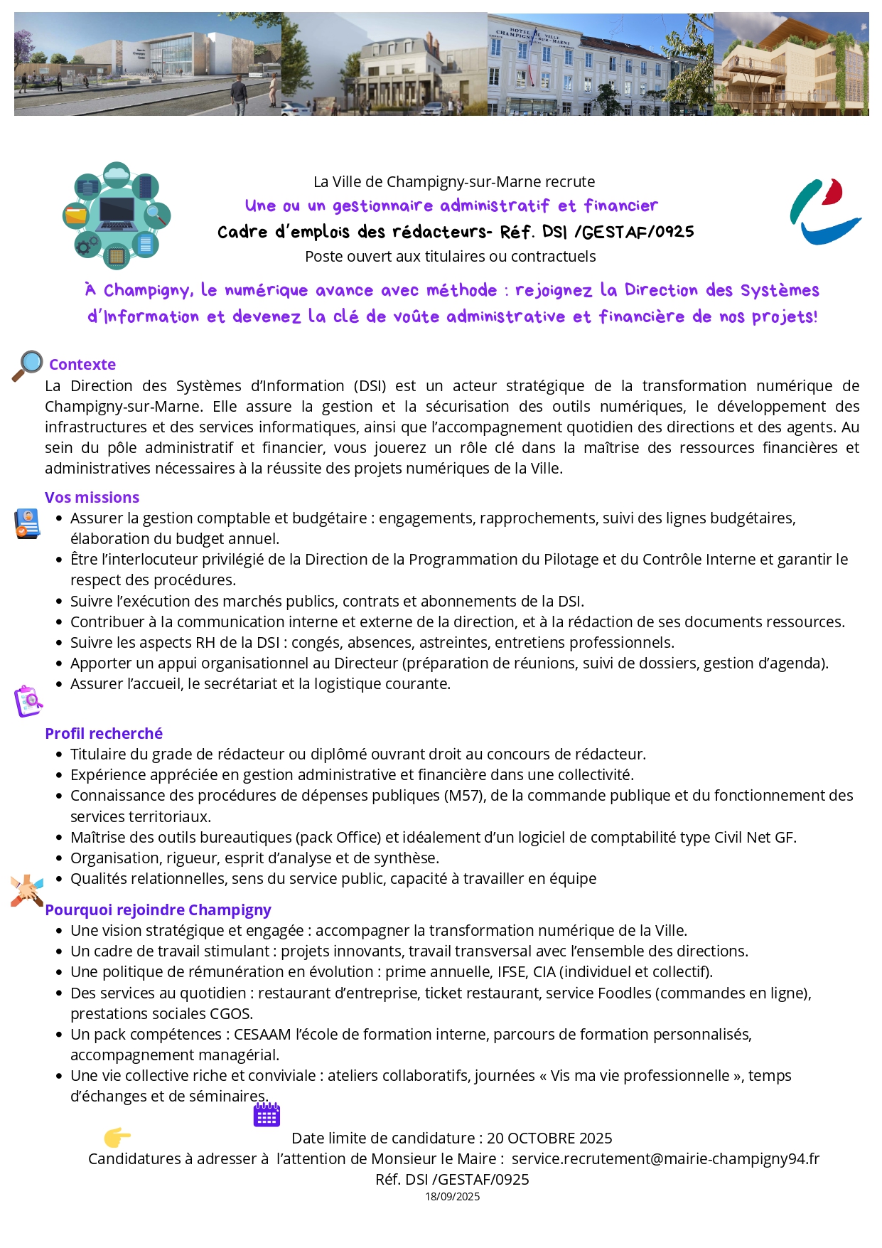 Une ou un gestionnaire administratif et financier 