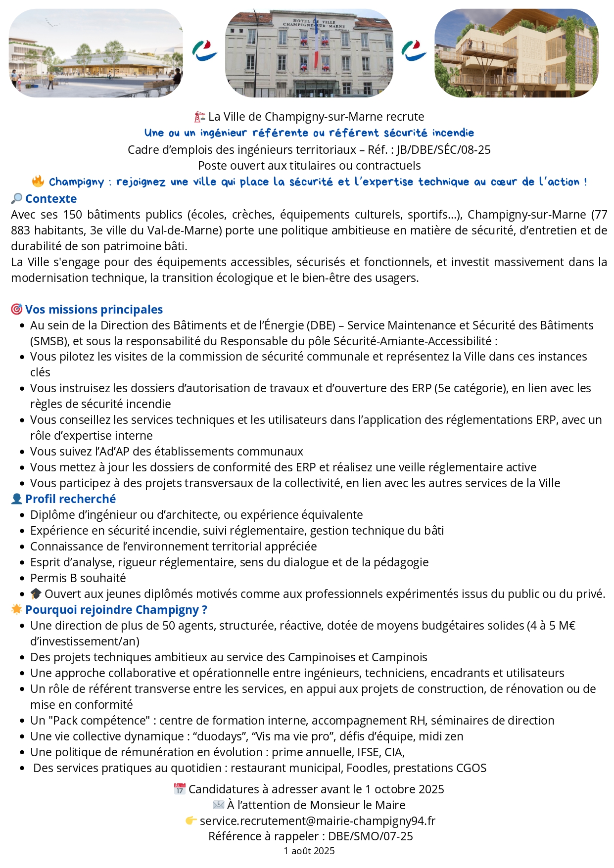 Une ingénieure référente ou un ingénieur référent sécurité incendie 