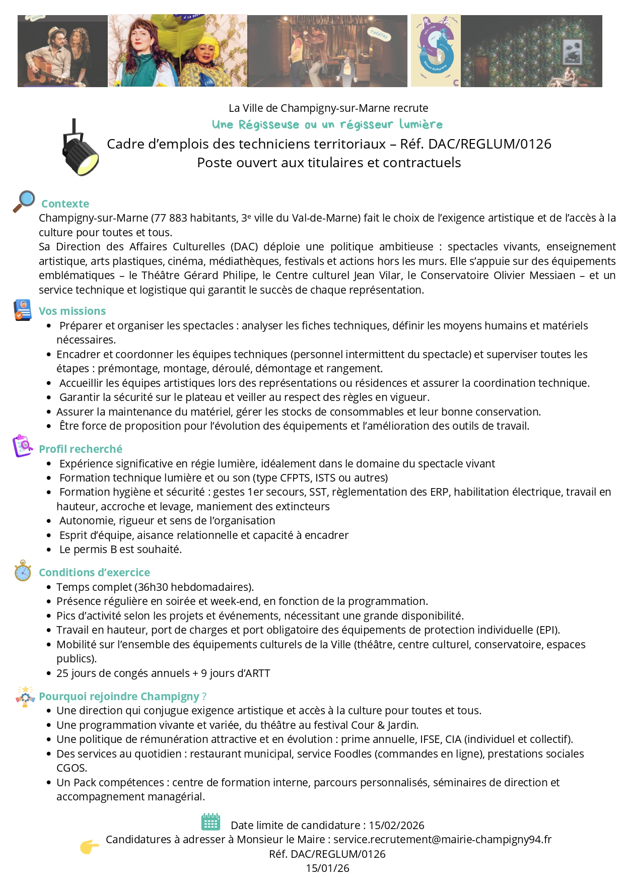 Une Régisseuse ou un régisseur lumière