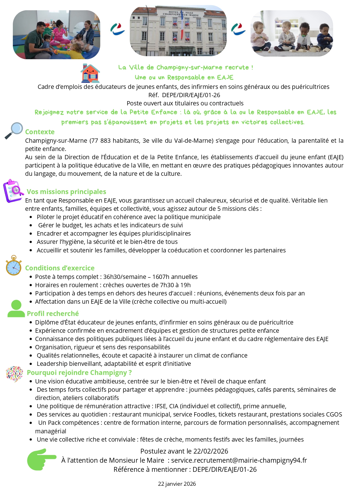 Une ou un Responsable en EAJE