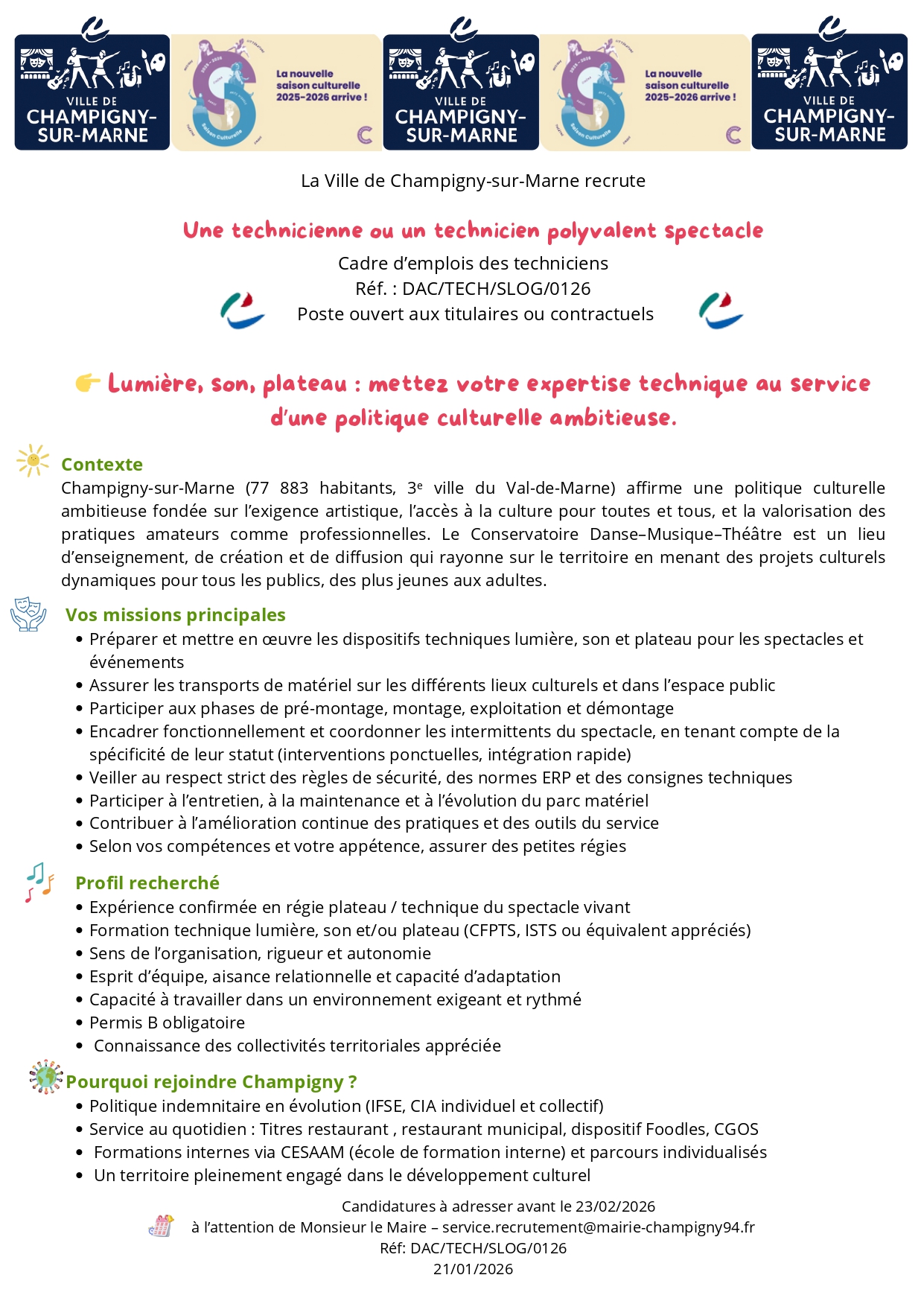 Une technicienne ou un technicien polyvalent spectacle