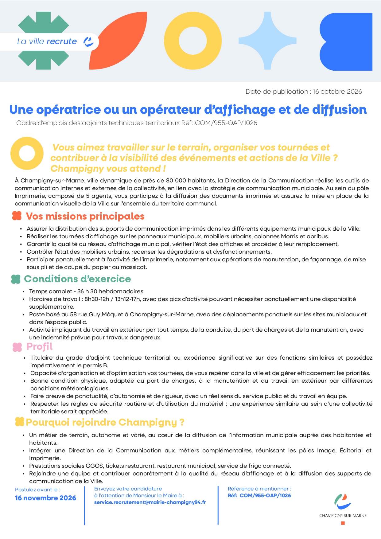 Une opératrice ou un opérateur d’affichage et de diffusion