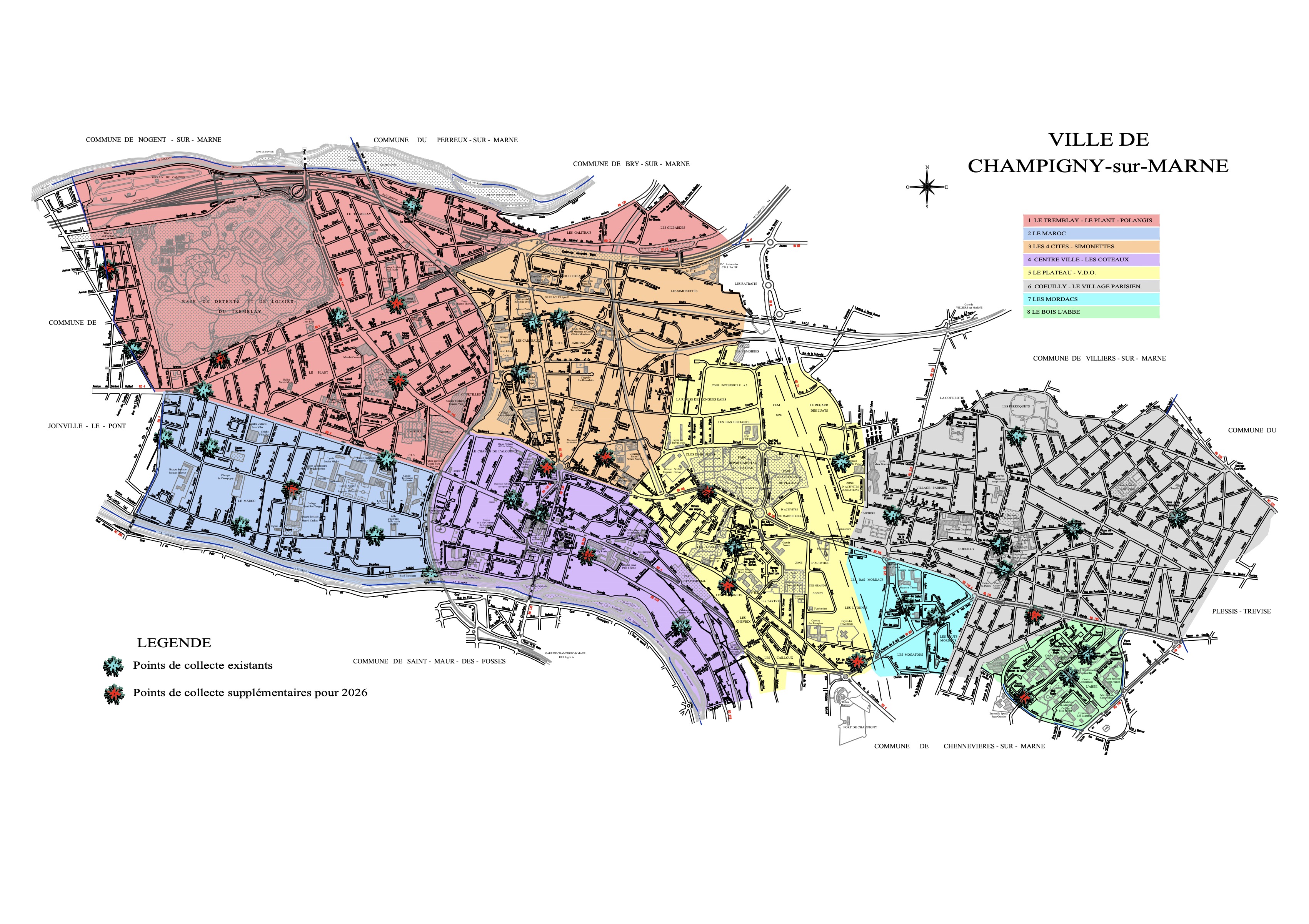 carte collecte sapins