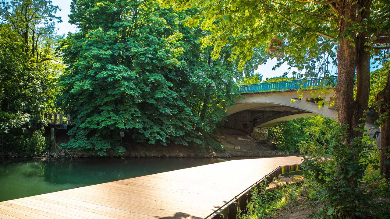 Passerelle du pont de Champigny